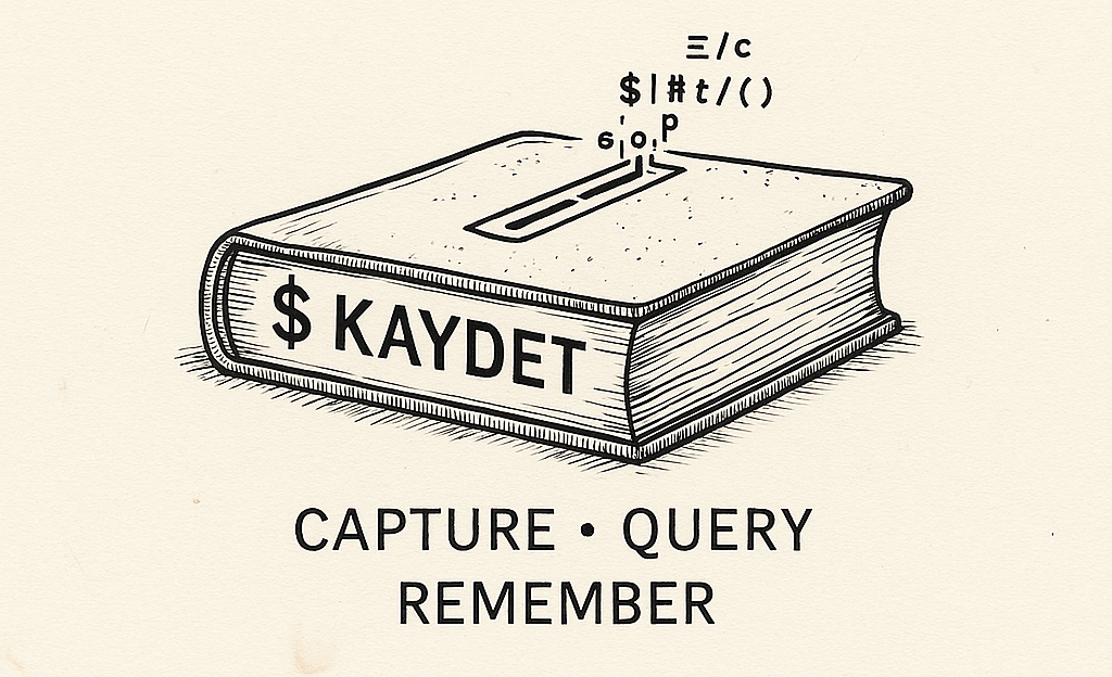 Kaydet: Capture • Query • Remember