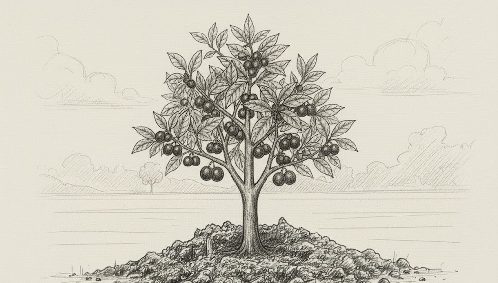 A mature plant with ripened fruits and seeds, ready to propagate